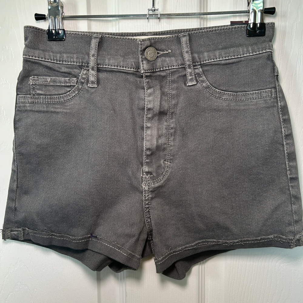 Hollister Denim Shorts High Rise Gray Wash Casual Everyday Size 24 Size‎ 0